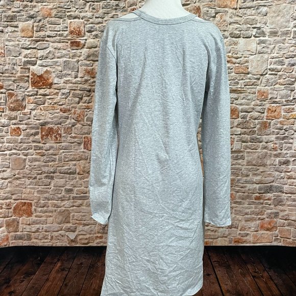 NWT Gray Jersey Twist T-Shirt Dress - Picture 7 of 7